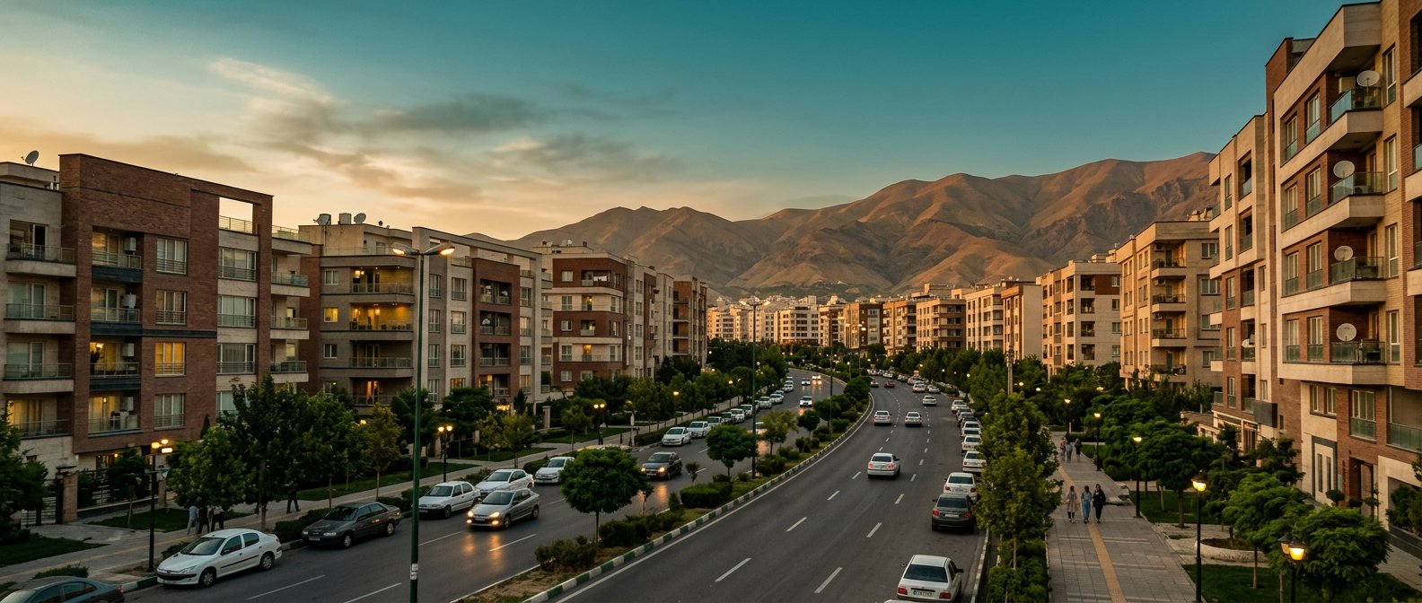 نمایی از شهر و محدوده املاک